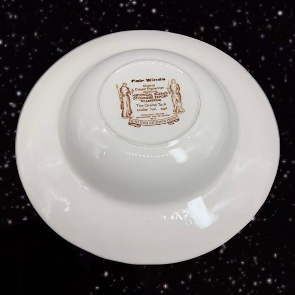 Fair Winds Alfred Meakin Staffordshire England Ceramic Bowl 2 pcs Set Grand Turk - Picture 6 of 12